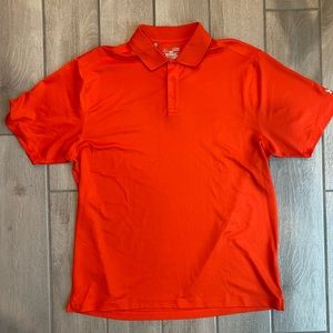 Orange Under Armour polo